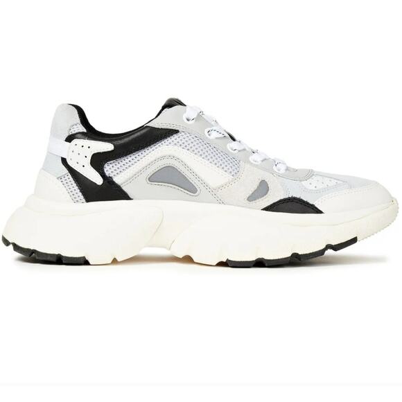 Maje Panel Leather Mesh and Suede Sneakers  Size 37 - Picture 2 of 7